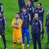 Jugadores y cuerpo técnico de Tigres tras perder la final de Liga MX ante Toluca.