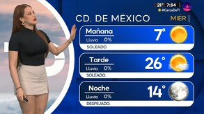 Circulación anticiclónica en niveles medios de la atmósfera propiciará cielo parcialmente nublado y sin lluvia en el Valle de México.