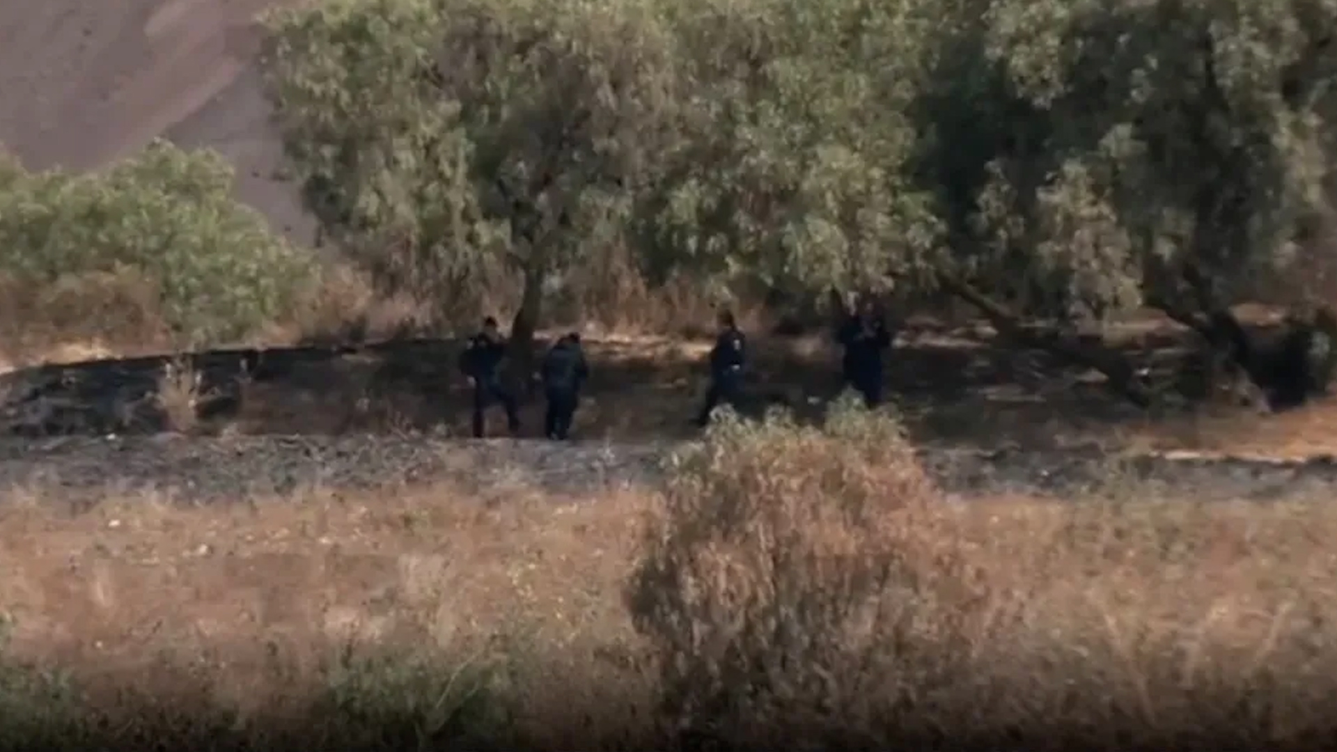 Habitantes avisaron a las autoridades por el hallazgo de una mochila negra colgada en un árbol de la Colonia Desarrollo Urbano Quetzalcóatl.