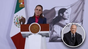 Conferencia del pueblo por Claudia Sheinbaum Pardo en Palacio Nacional.