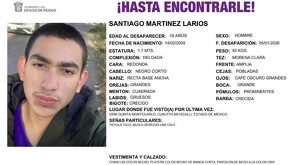 Desaparece Santiago Martínez Larios, de 16 años, tras ir a comprar una bocina en Cuautitlán Izcalli.