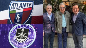 Personalidades importantes de Mazatlán, Atlante y Estado de Sinaloa luego de una reunión sobre el futuro de la plaza de Sinaloa.