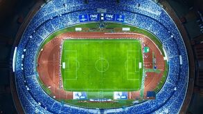 Estadio Olímpico Universitario durante el partido de la Final de la Champions Cup 2025.