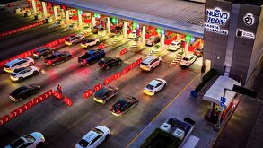 Caseta de la autopista al Aeropuerto de Monterrey en 2026.