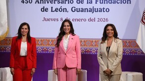 Libia Dennise García Muñoz Ledo, destacó la importancia de León como una ciudad forjada por generaciones de mujeres y hombres trabajadores.