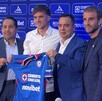 Agustín Palavecino en su presentación con el Cruz Azul.