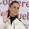 Claudia Sheinbaum, presidenta de México, durante su conferencia de prensa matutina.