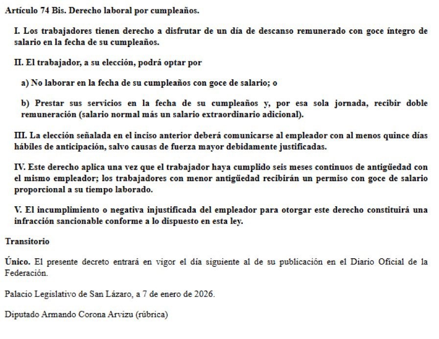 Propuesta de Ley Federal del Trabajo y sus especificaciones.