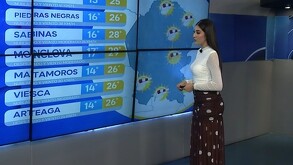 Fanny Ramírez, conductora del pronóstico del clima en Telediario Matutino Comarca Lagunera.