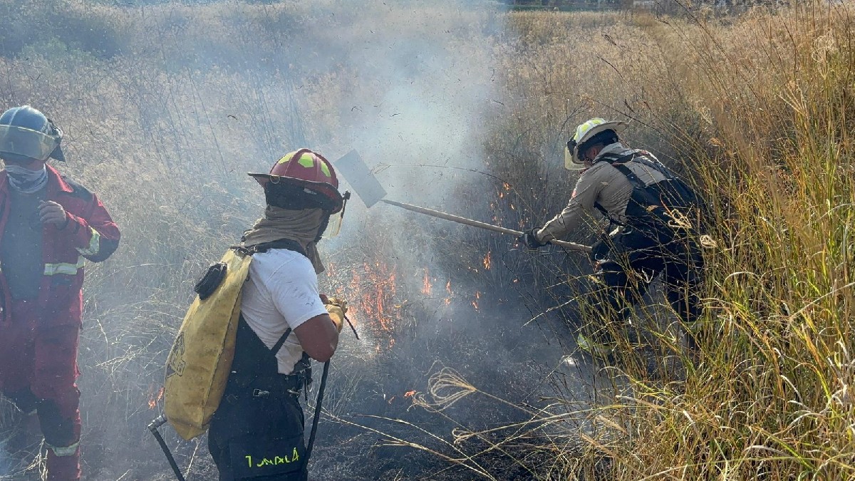 Vista exterior de una prisión de alta seguridad con muros altos de concreto, torres de vigilancia y cableado eléctrico bajo un cielo nublado.