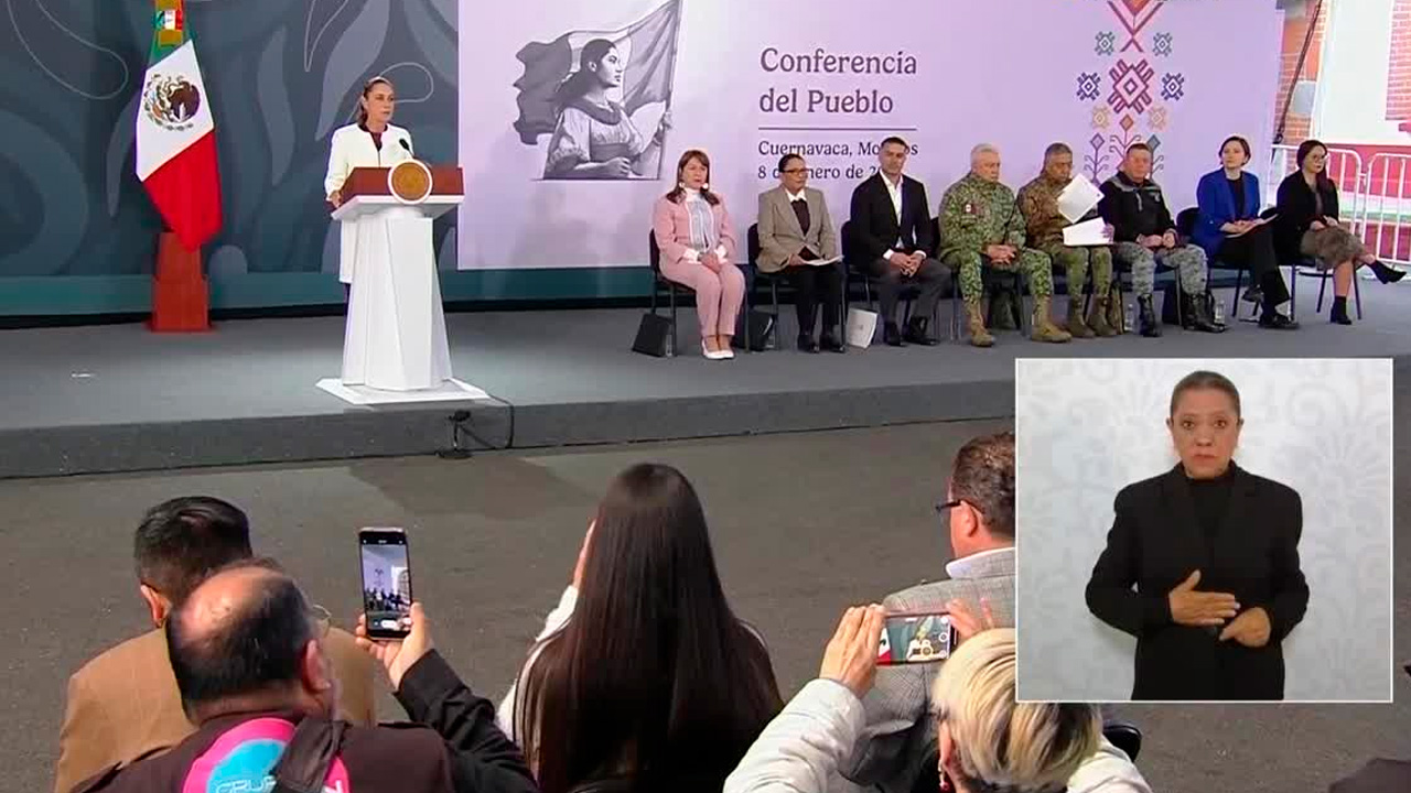 La presidenta Claudia Sheinbaum informó que los homicidios dolosos disminuyeron 40% en lo que va del sexenio.