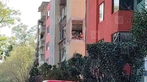 Momento exacto de explosión en Coyoacán