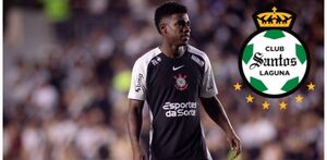 Félix Torres con la camiseta del Corinthians