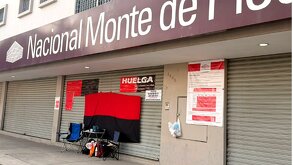 Sucursal de Guadalajara del Monte de Piedad cerrado por huelga en 2026