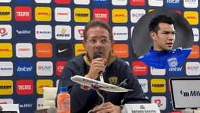 Antonio Sancho en conferencia de prensa.