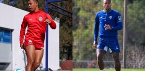 Efraín Álvarez y Kenedy entrenando previo al partido de Chivas vs Pachuca en el Clausura 2026.