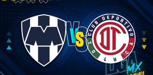 Rayados vs Toluca en el primer juego del Clausura 2026.