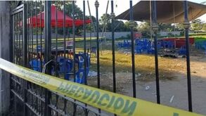 Lugar donde fueron asesinados dos hombres en un ataque armado.