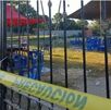 Lugar donde fueron asesinados dos hombres en un ataque armado.