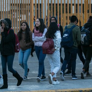 Alumnos de preparatoria en la Ciudad de México.