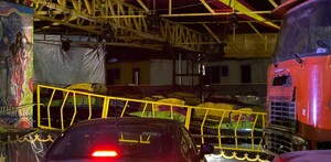 El juego de las canastas, donde una plataforma se cayó y mató a una persona en Coyoacán.