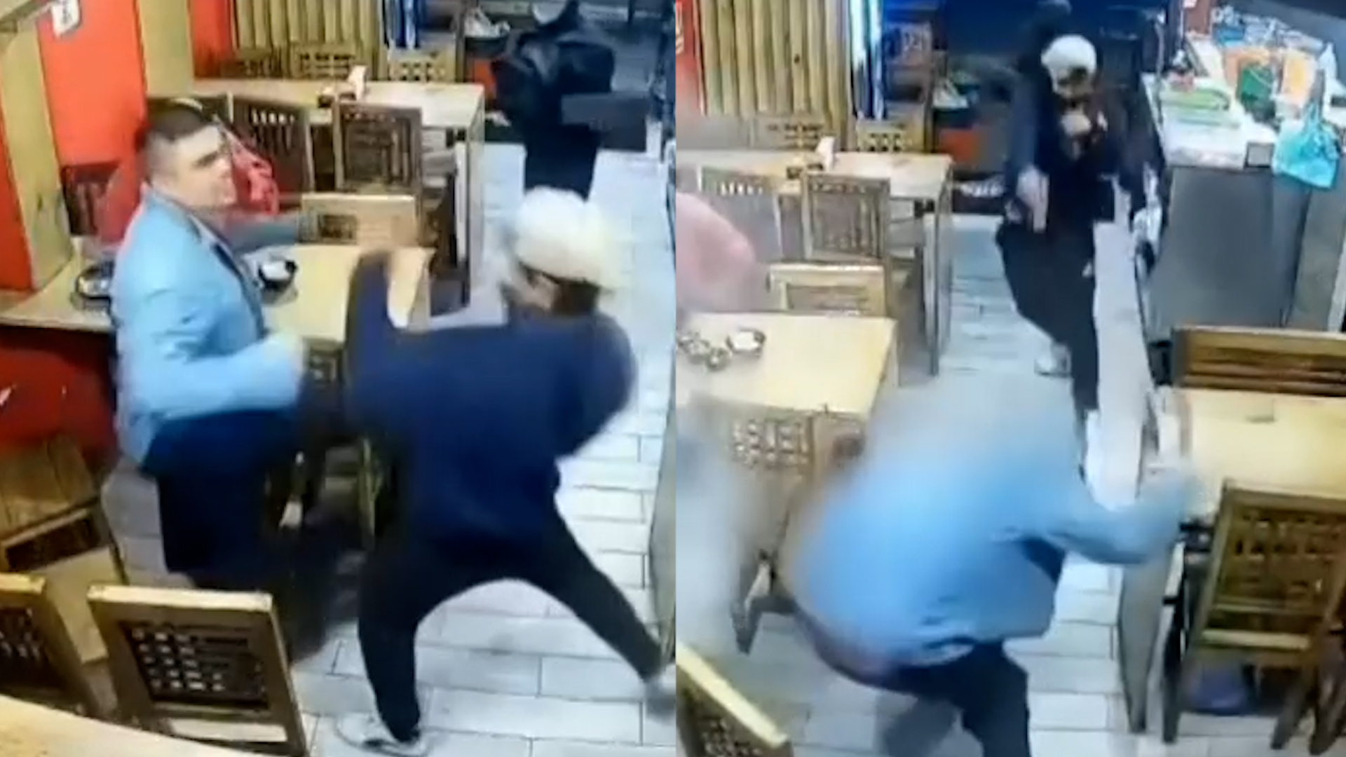 Un delincuente disparó contra dos clientes, asesinando a uno y dejando a otro herido.