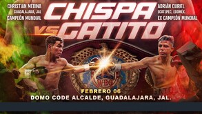 'Chispa' Medina enfrentará a 'Gatito' Curiel por el Campeonato Mundial WBO Gallo.