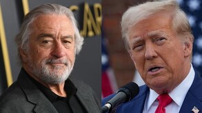 En fotografía, Donald Trump, presidente de Estados Unidos y Robert De Niro.