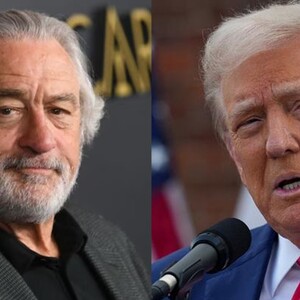 En fotografía, Donald Trump, presidente de Estados Unidos y Robert De Niro.