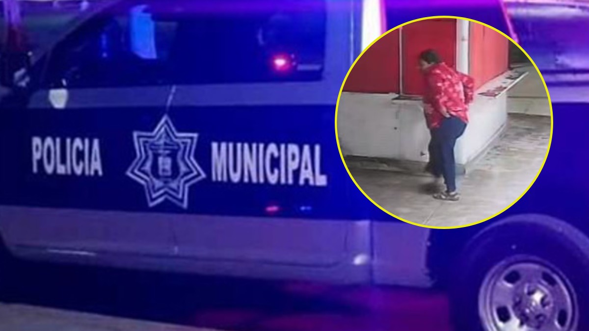 Policía turística de Torreón junto a foto miniatura de mujer