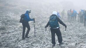 El volcán Cofre de Perote luce totalmente nevado, por lo que las autoridades han impuesto un cierre al acceso de turistas.