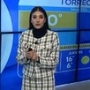 Fany Ramírez presentando el clima.