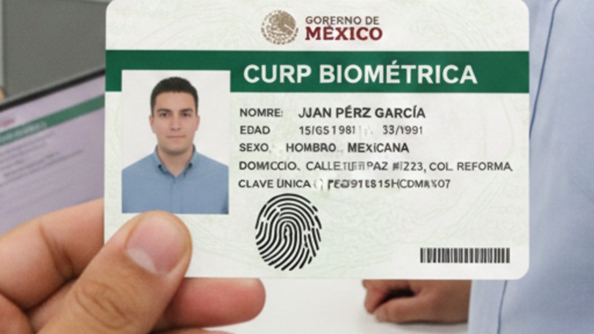 imagen ilustrativa de cómo sería una curp biometrica