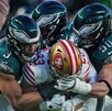 Eagles vs 49ers en la Ronda de Comodines de la NFL 2025-26.