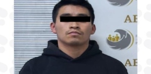 Hombre presentado por la Fiscalía de Puebla tras ser vinculado a proceso.