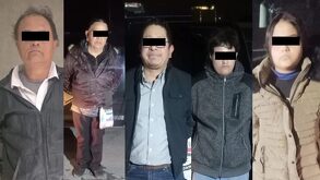 Familia detenida por robo en Monterrey.