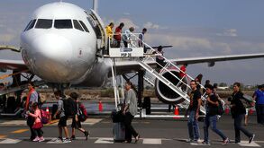 Fotografía de un avión en el aeropuerto de la ciudad de Torreón.
