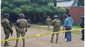 Así quedó la zona en dónde fue asesinado a balazos un trailero en Álamo Temapache.