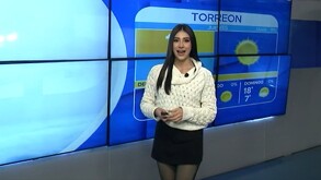 Fany Ramírez en el pronóstico del tiempo.