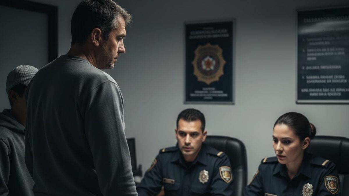 Padre de familia respondiendo por la falta de su hijo