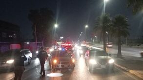 El vehículo tras la volcadura en la Torreón-Matamoros