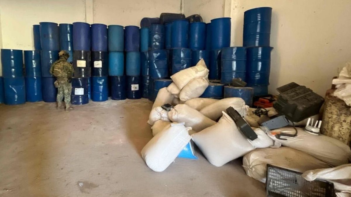 Laboratorio clandestino de drogas es desmantelado; presuntamente estaría vinculado al cuñado de El Chapo Guzmán