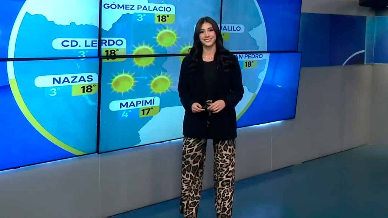 Fanny Ramírez nos da el pronóstico del tiempo en Laguna para este jueves 15 de enero de 2026.