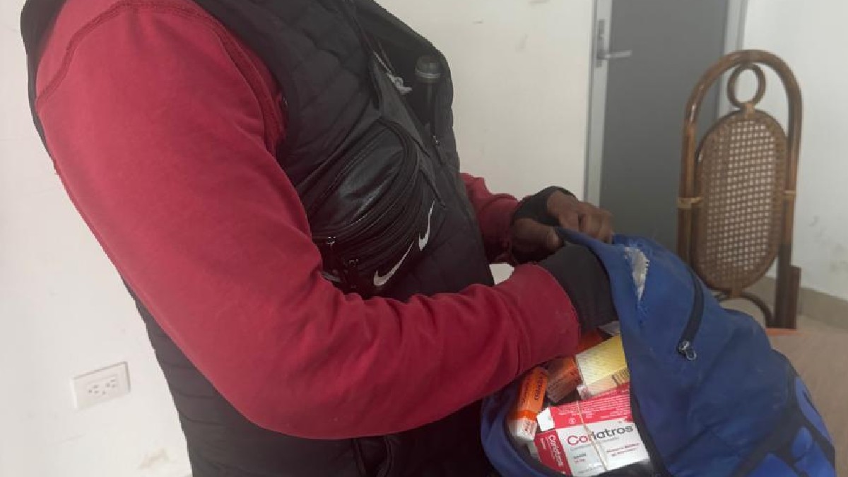 Hombre que robó en albergue.