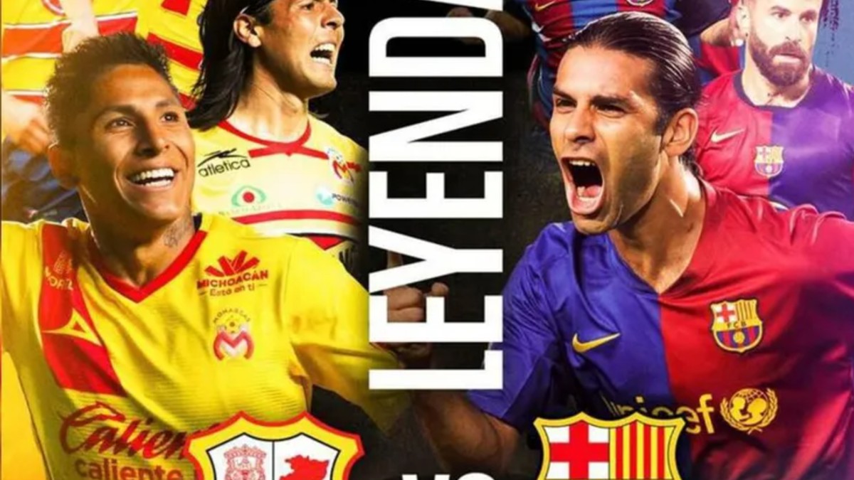 Promocional del Juego de Leyendas del Morelia vs Barcelona.