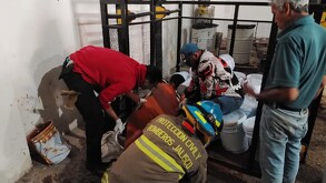 Elevador cae en fábrica de San Juan de los Lagos y hiere a dos trabajadores.