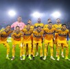 Equipo de Tigres previo al comienzo del duelo contra Pumas.
