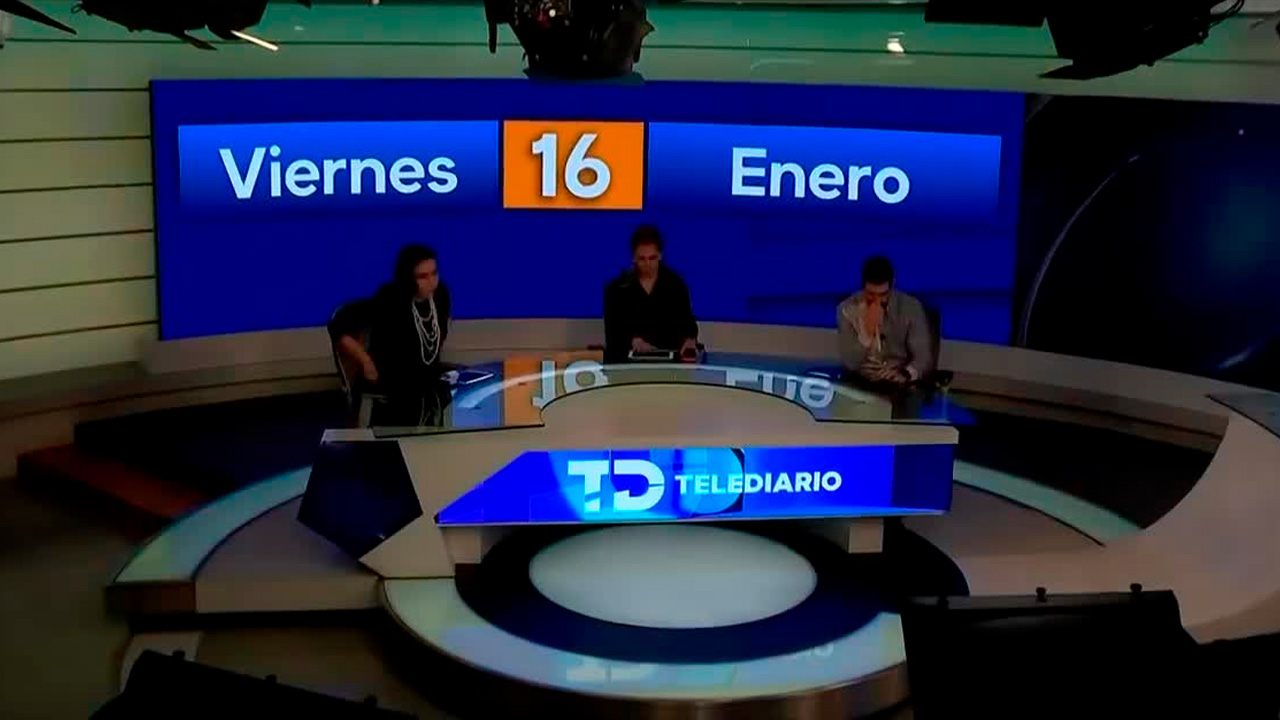 Telediario con Ana Laura Alanís, Liliana Sosa y David Medrano, viernes 16 de enero de 2026.