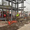 trabajador electrocutado, Línea 5 BRT, El Salto Jalisco, accidente laboral, descarga eléctrica, carretera a Chapala, obras públicas, bomberos de El Salto, CFE,