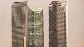 Edificios de la Ciudad de México al aire libre.